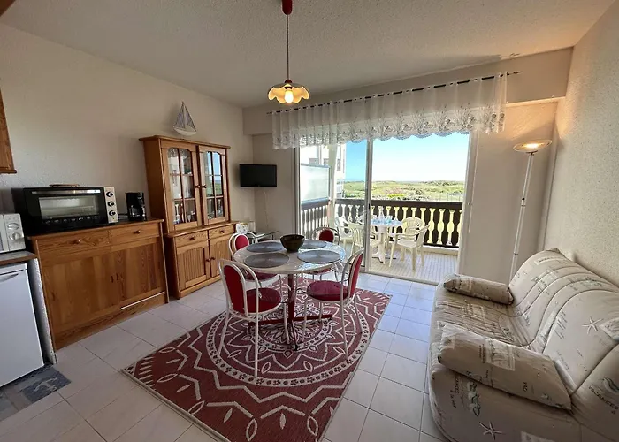 2 Pieces Avec Balcon, Proche Et Golf - Jean De Monts - Fr-1-224c-285 *